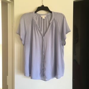 Cap sleeve button down